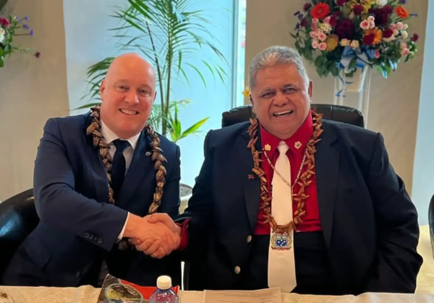Airline, exports, drugs discussed in Luxon courtesy call says PM