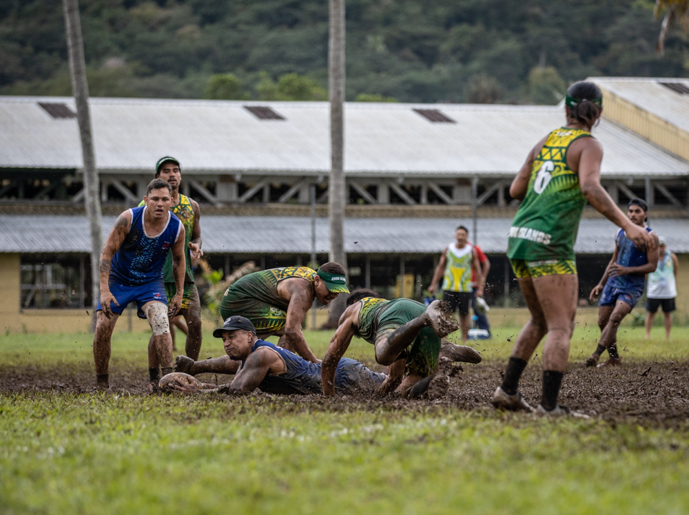 Samoa mixed touch rugby one match away from gold