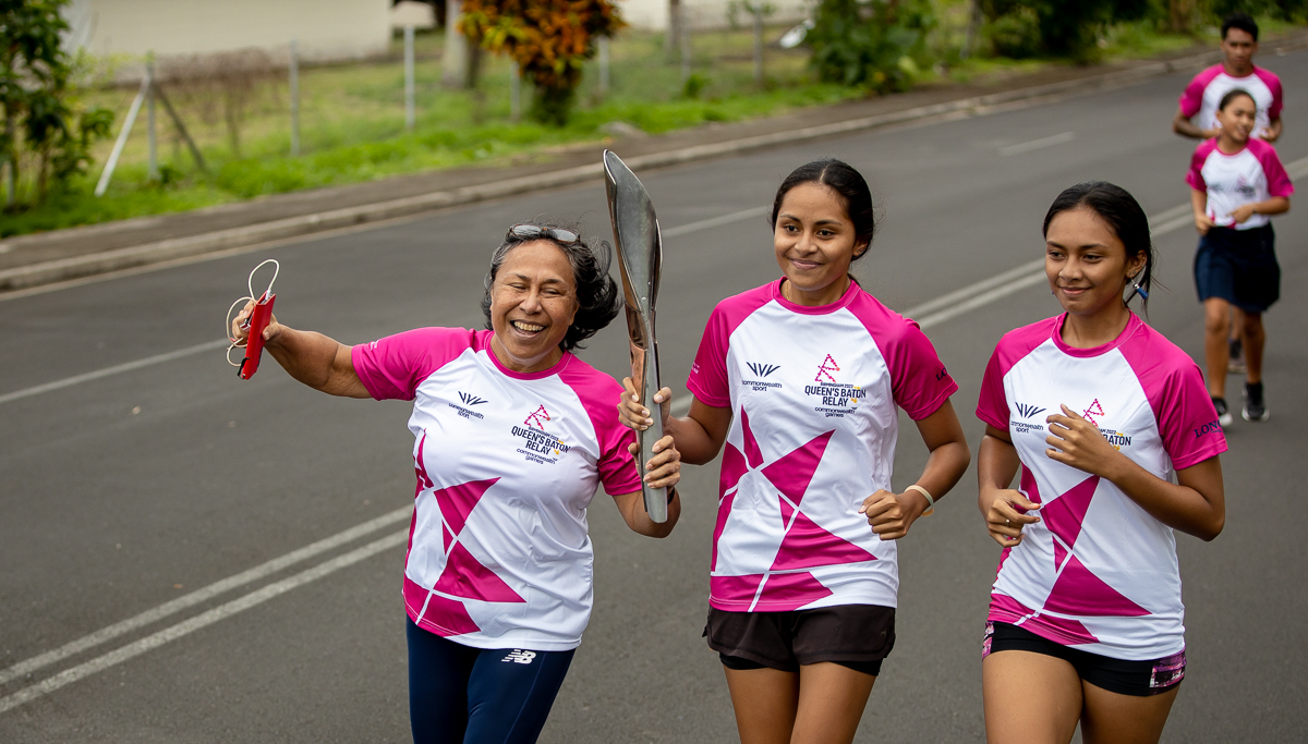Queen's Relay Baton brings unity to athletes in Samoa
