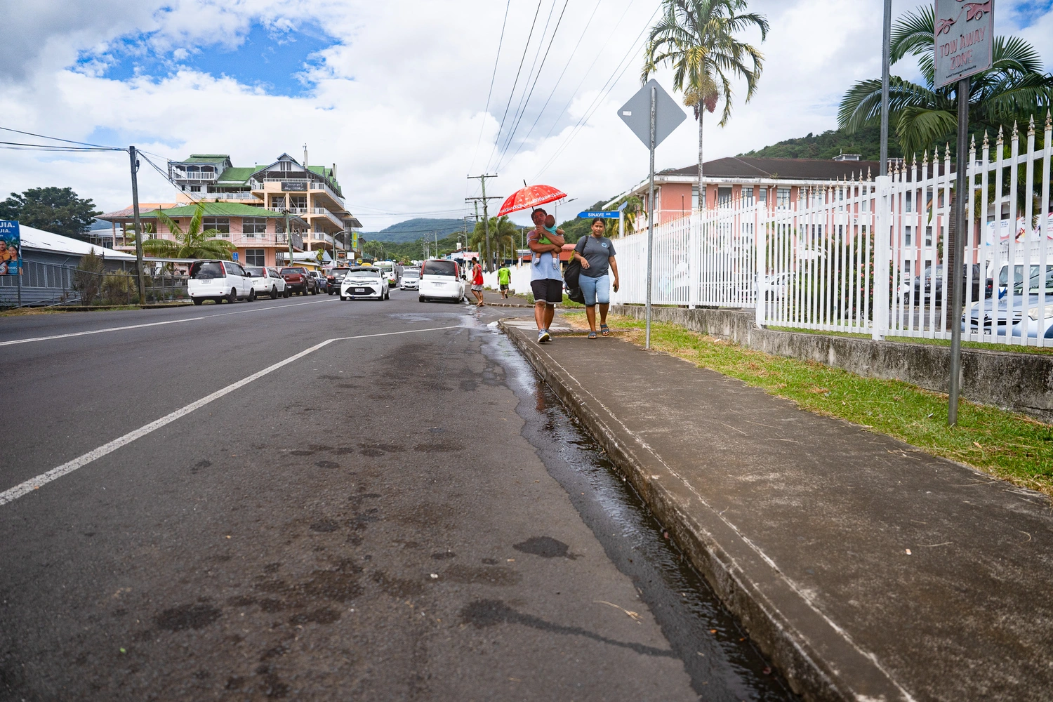 Blocked drain at hospital entrance sparks health concerns