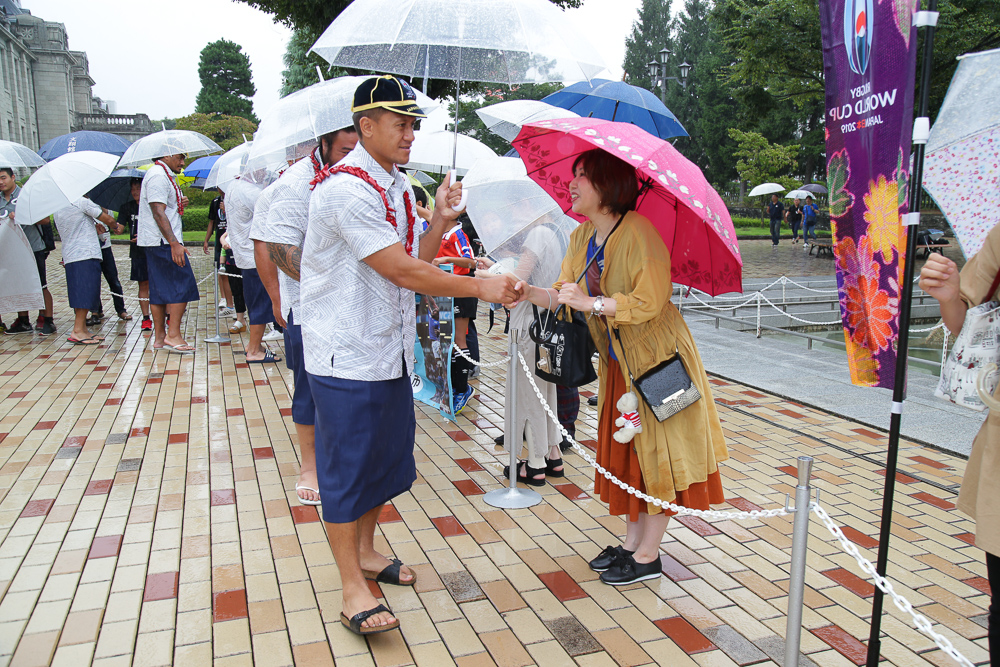 Tim the tour guide for Manu in Japan