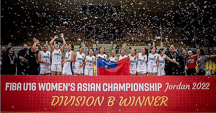 Historic win by Samoa's U-16 women's basketball team in Amman