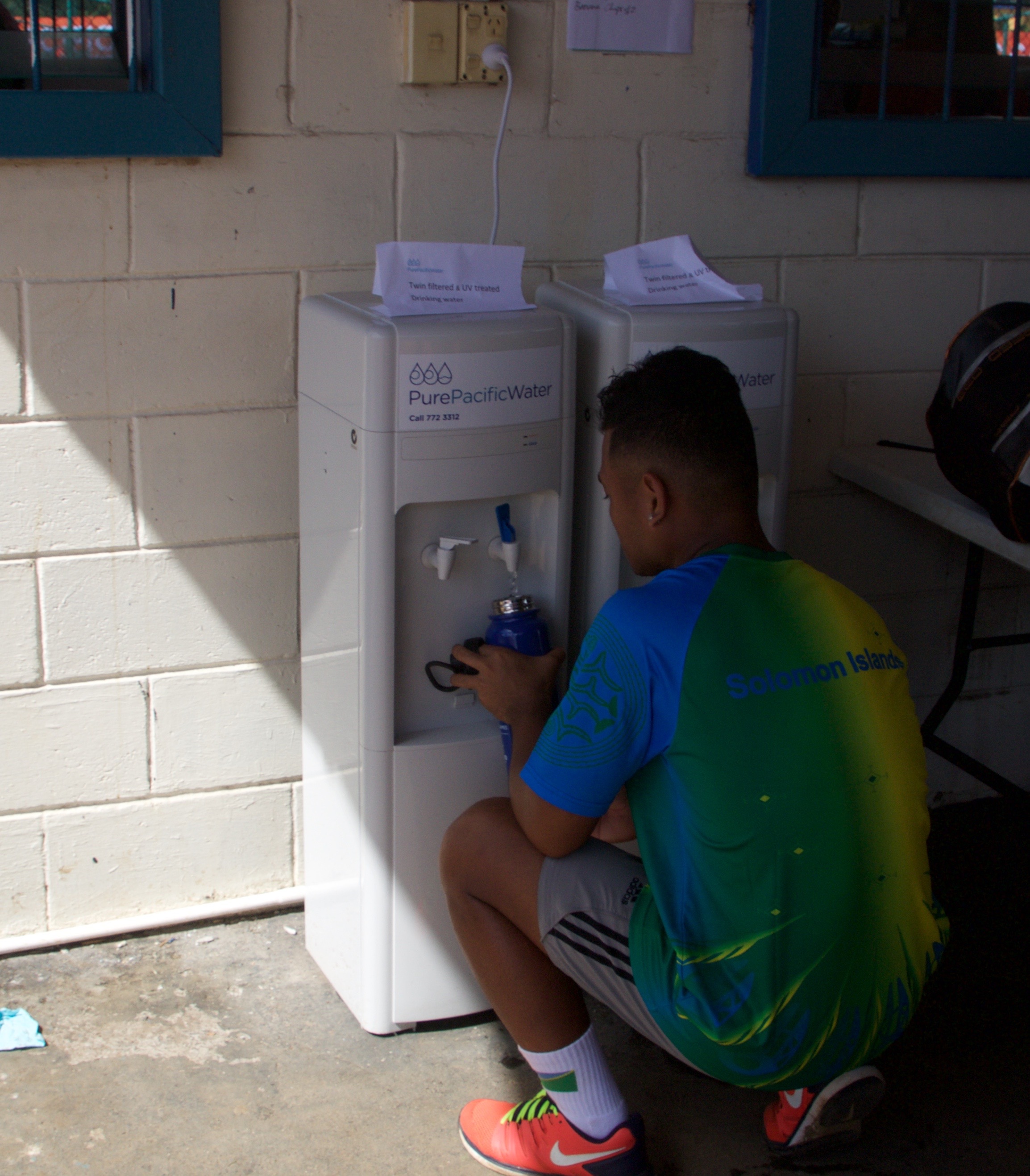 Athletes praise use of filtered water filling stations