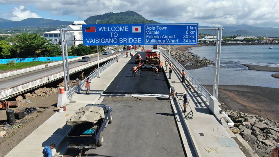 Vaisigano Bridge work 90 per cent complete