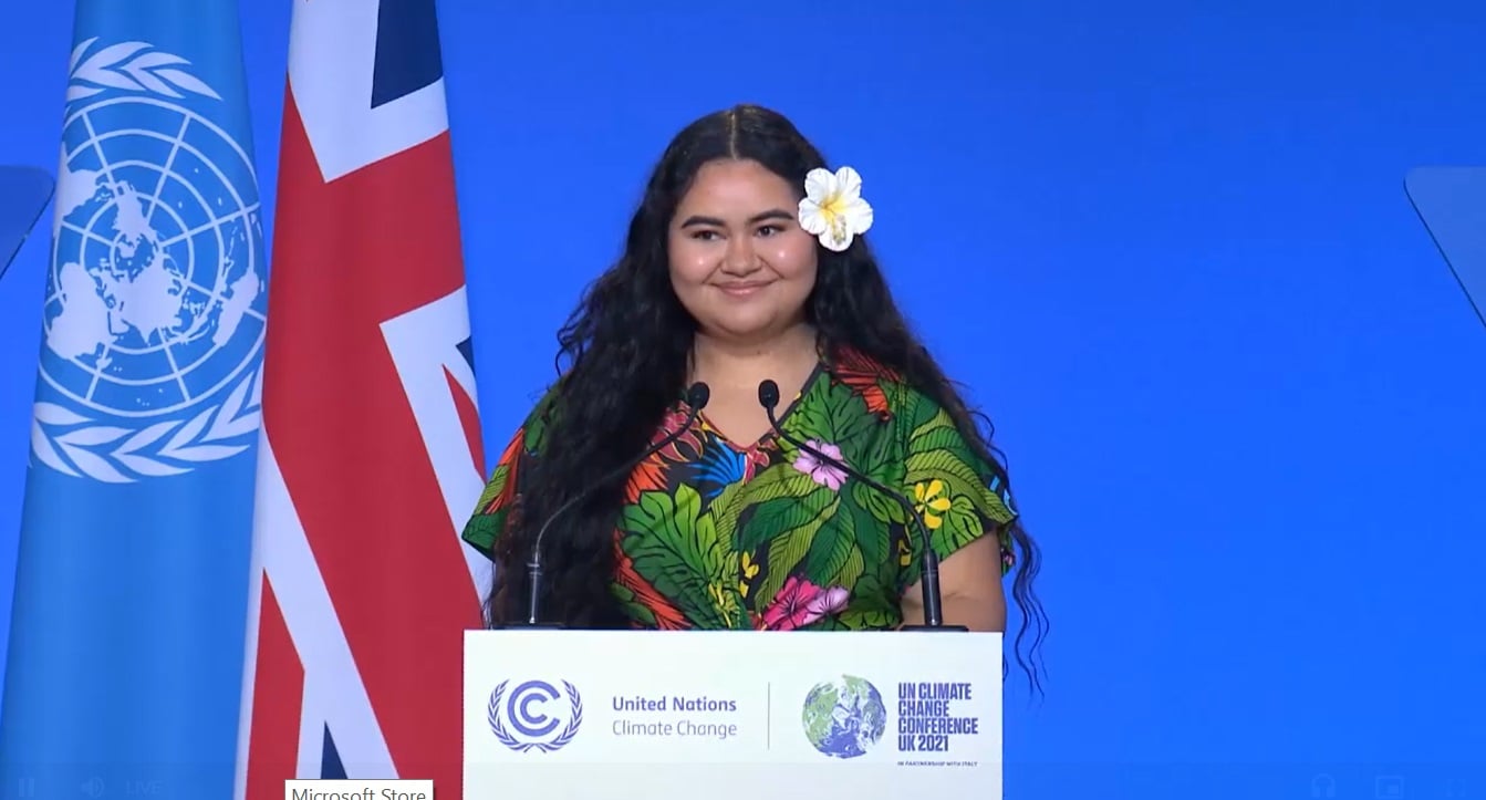 "We are not drowning, we are fighting": Brianna Fruean tells world leaders