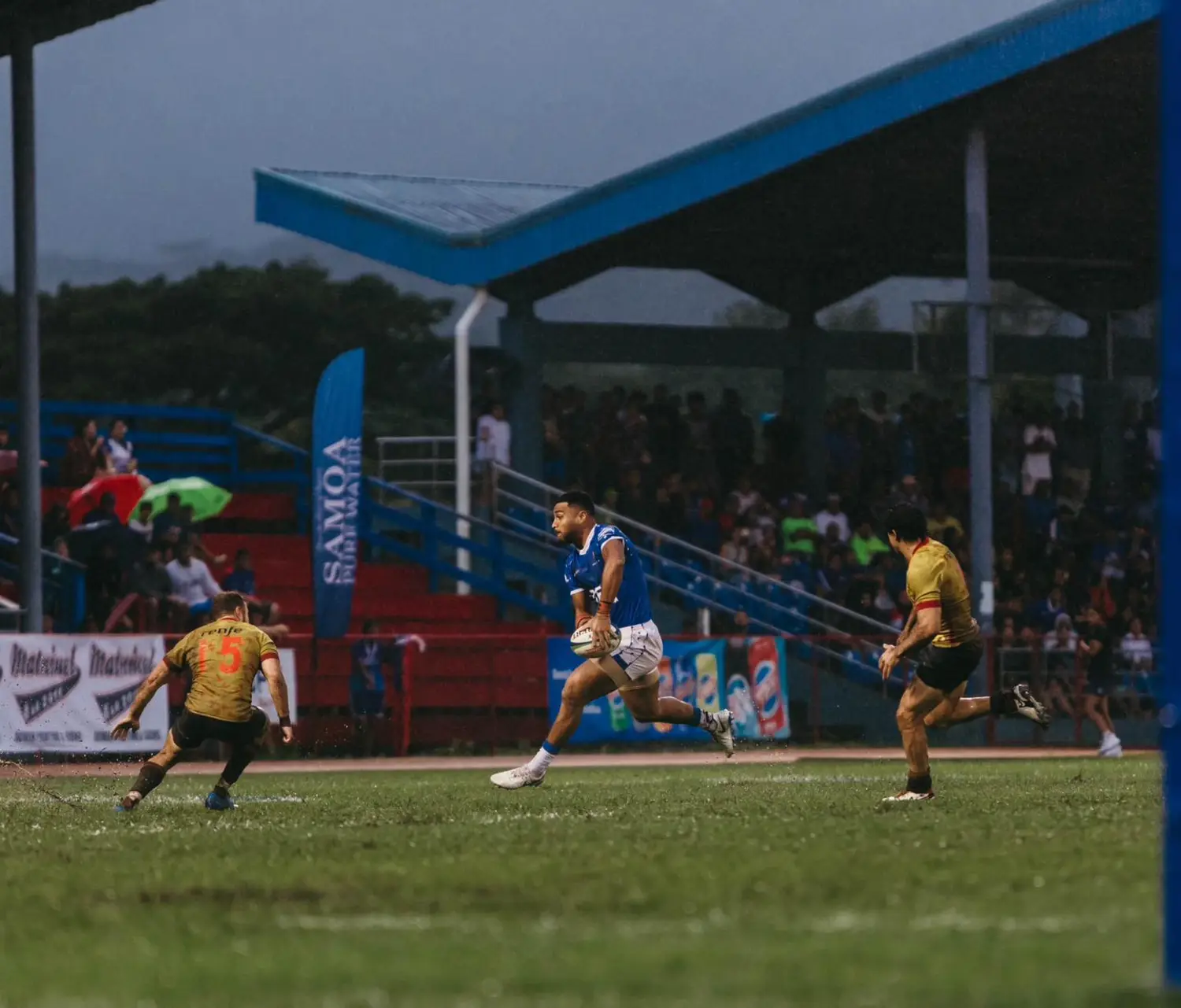 Proud mother watches son's debut