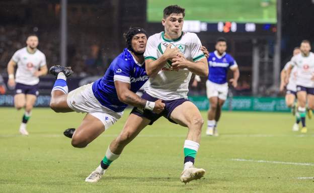 Manu Samoa stand strong in 17-13 Irish loss