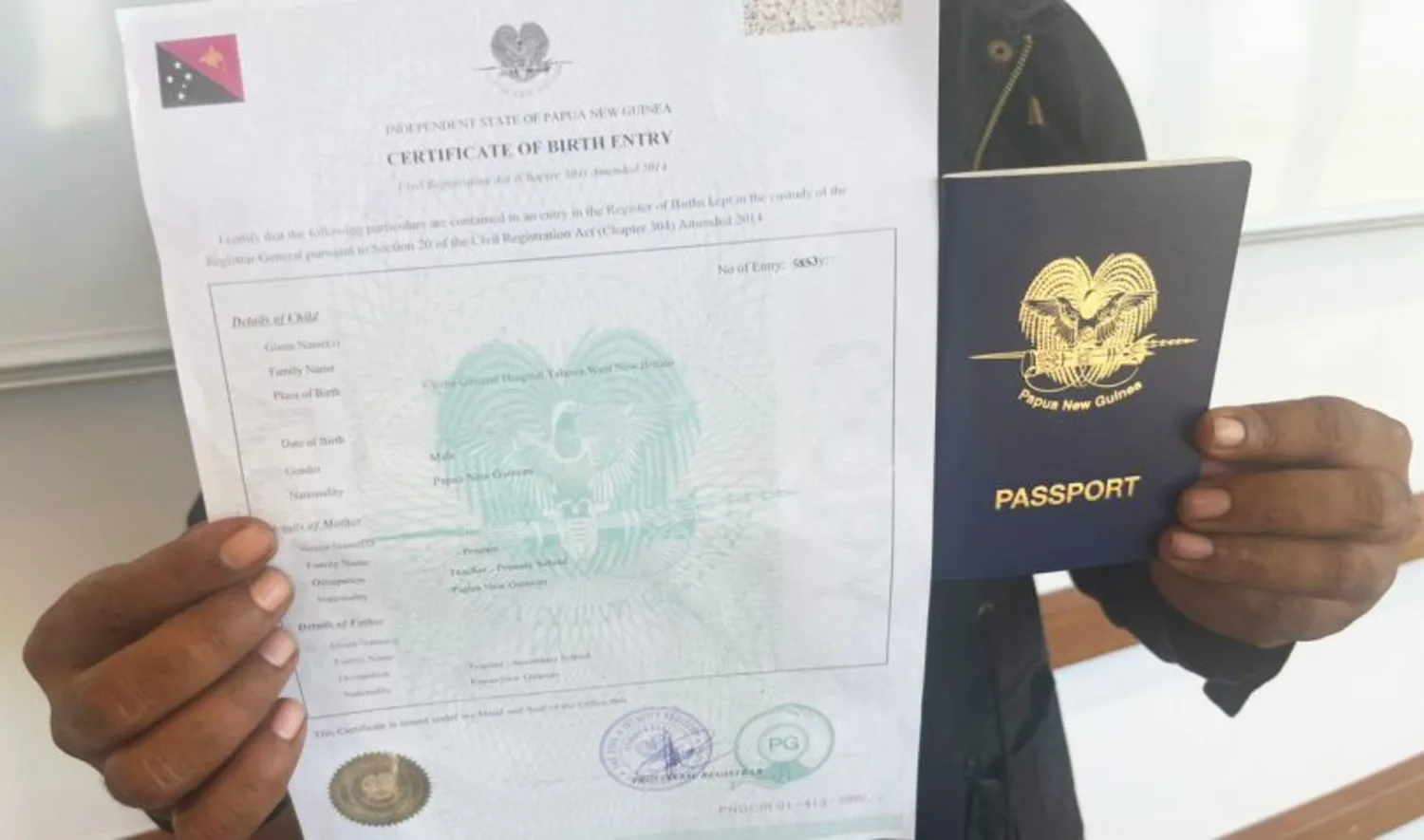 PNG passports quick, birth certificates slow