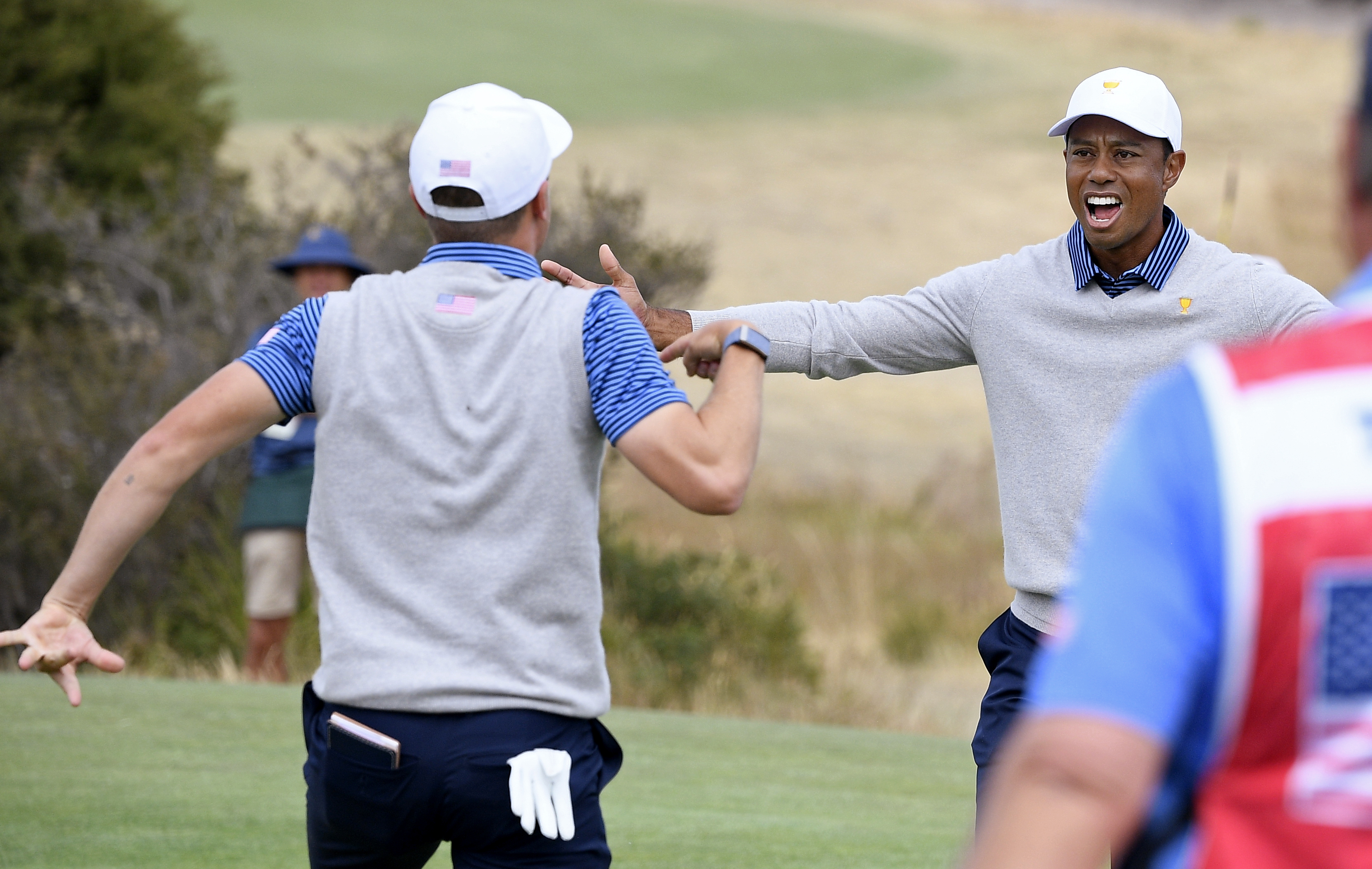 Americans have momentum, just not the lead in Presidents Cup
