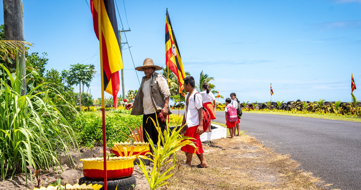 Apolima-Uta sews own Uganda flags