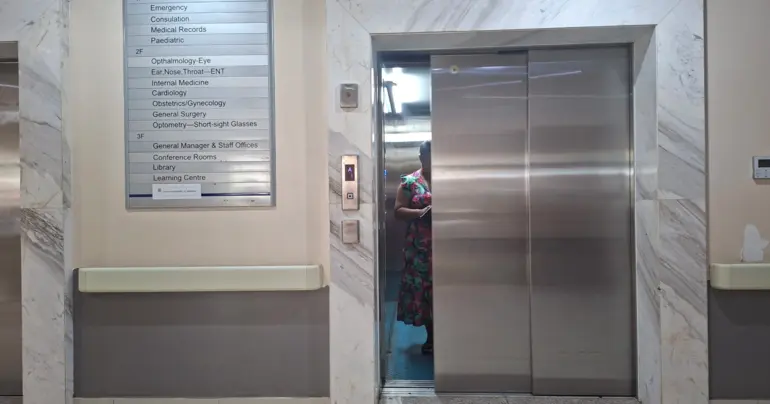 Hospital elevator back in service