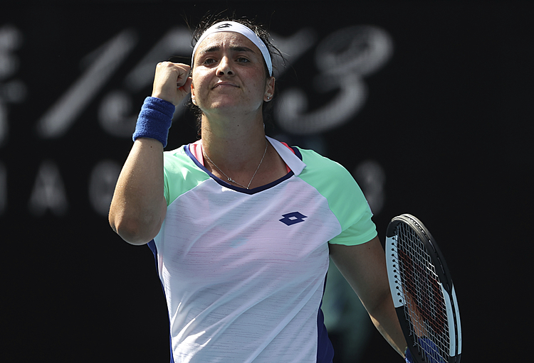 The Latest:  Jabeur into first Grand Slam QF at Aussie Open