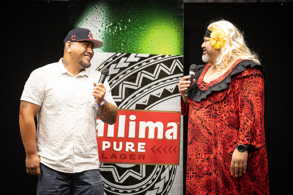 Tofiga back to laugh with locals