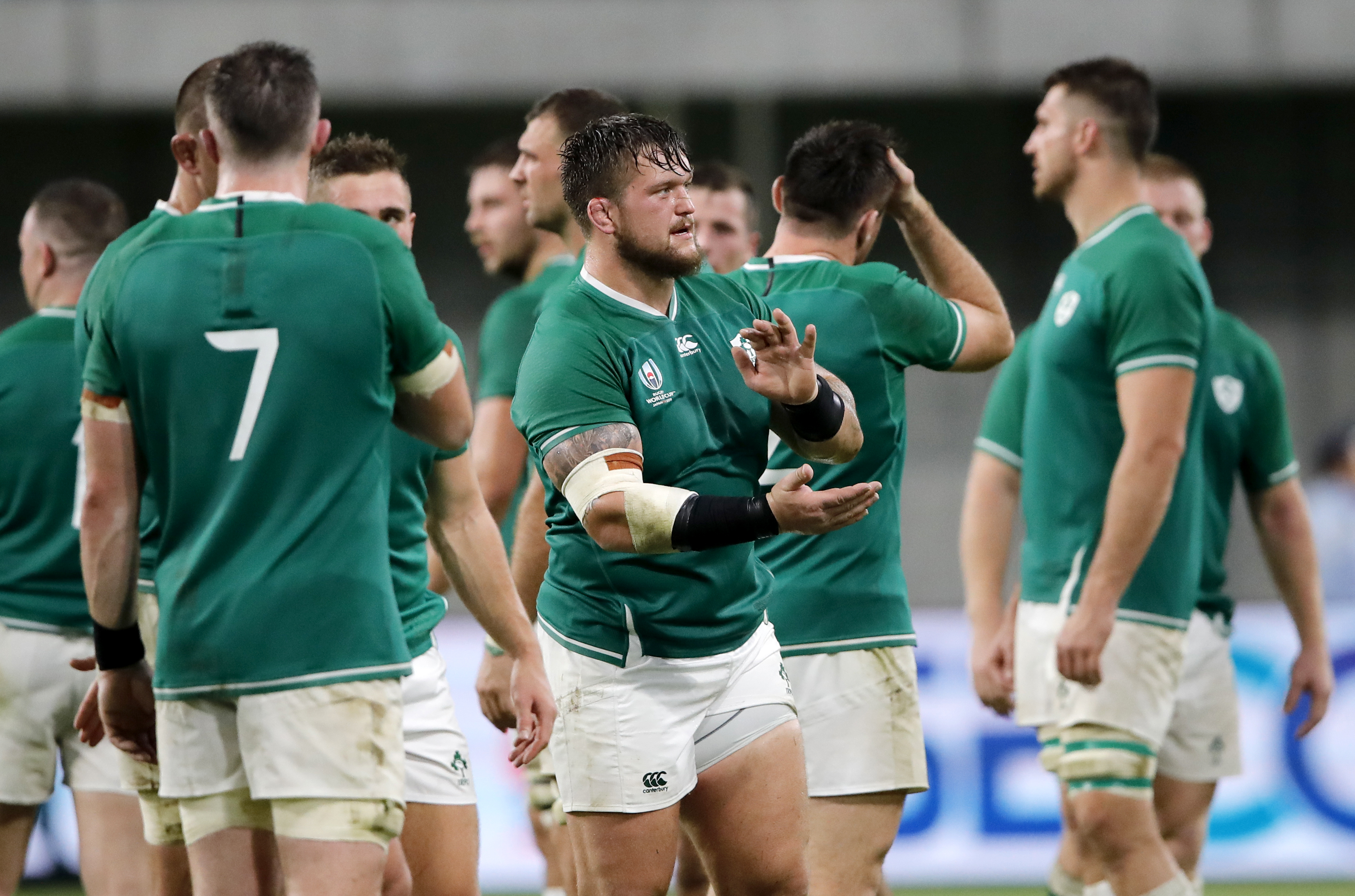 The Latest: Irish make 11 changes to play Samoa at World Cup