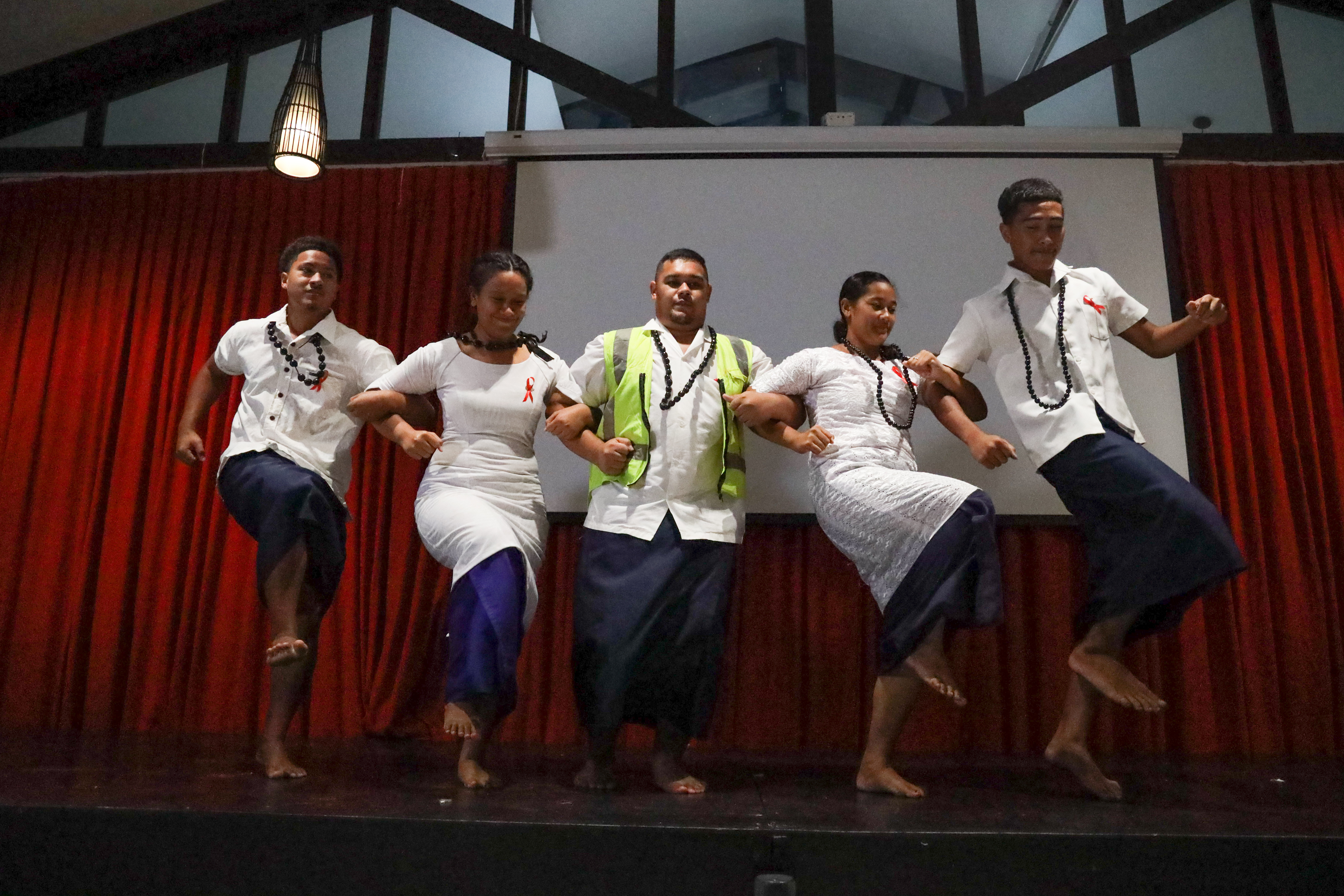Faleasiu youth win World AIDS Day competition.