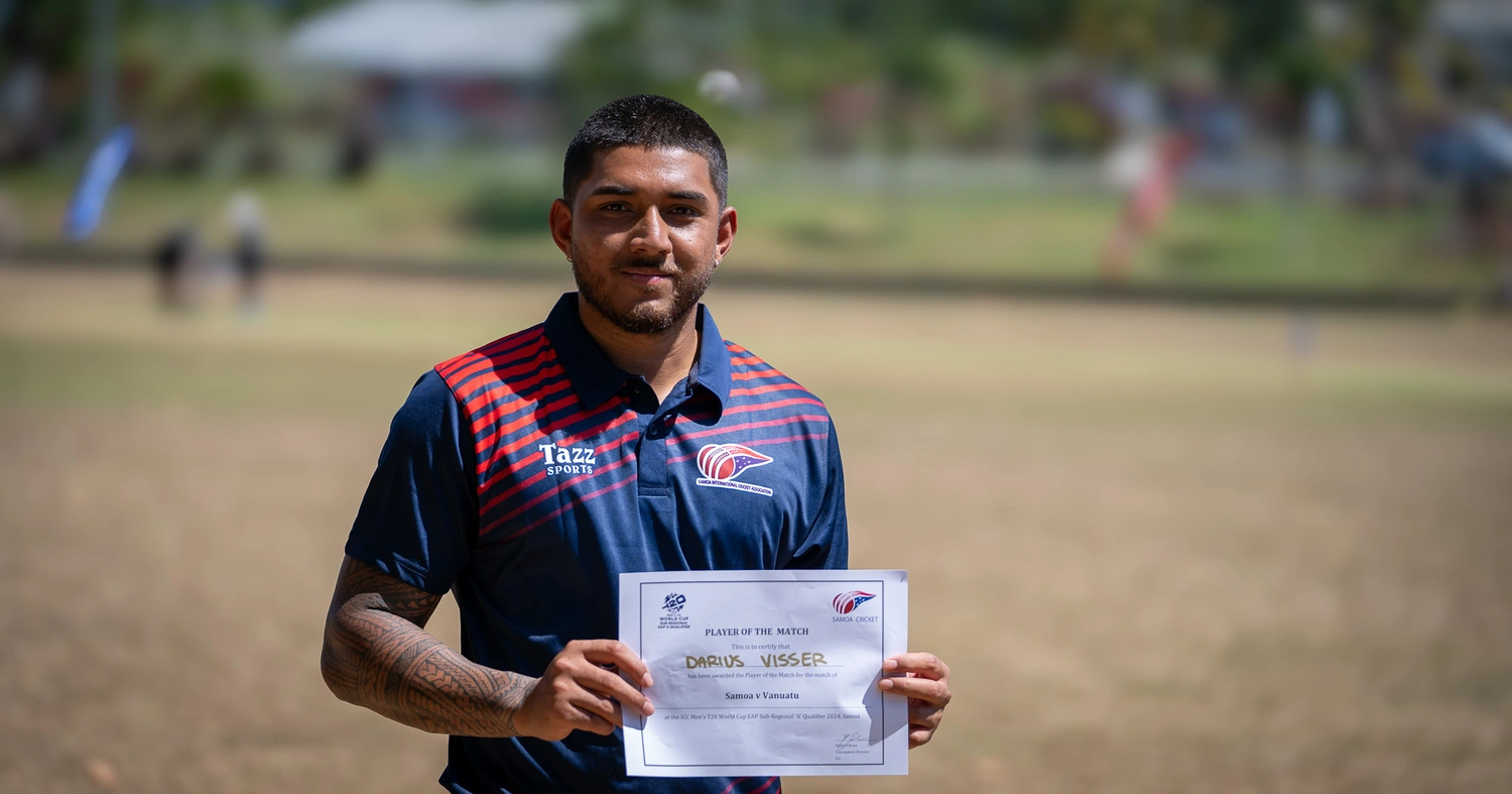 Samoan cricketer smashes world record 