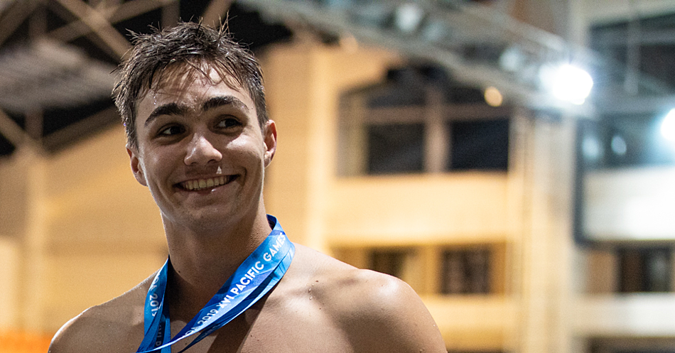 Schuster, Stickland pick up medals on last day of Pacific Games swimming 