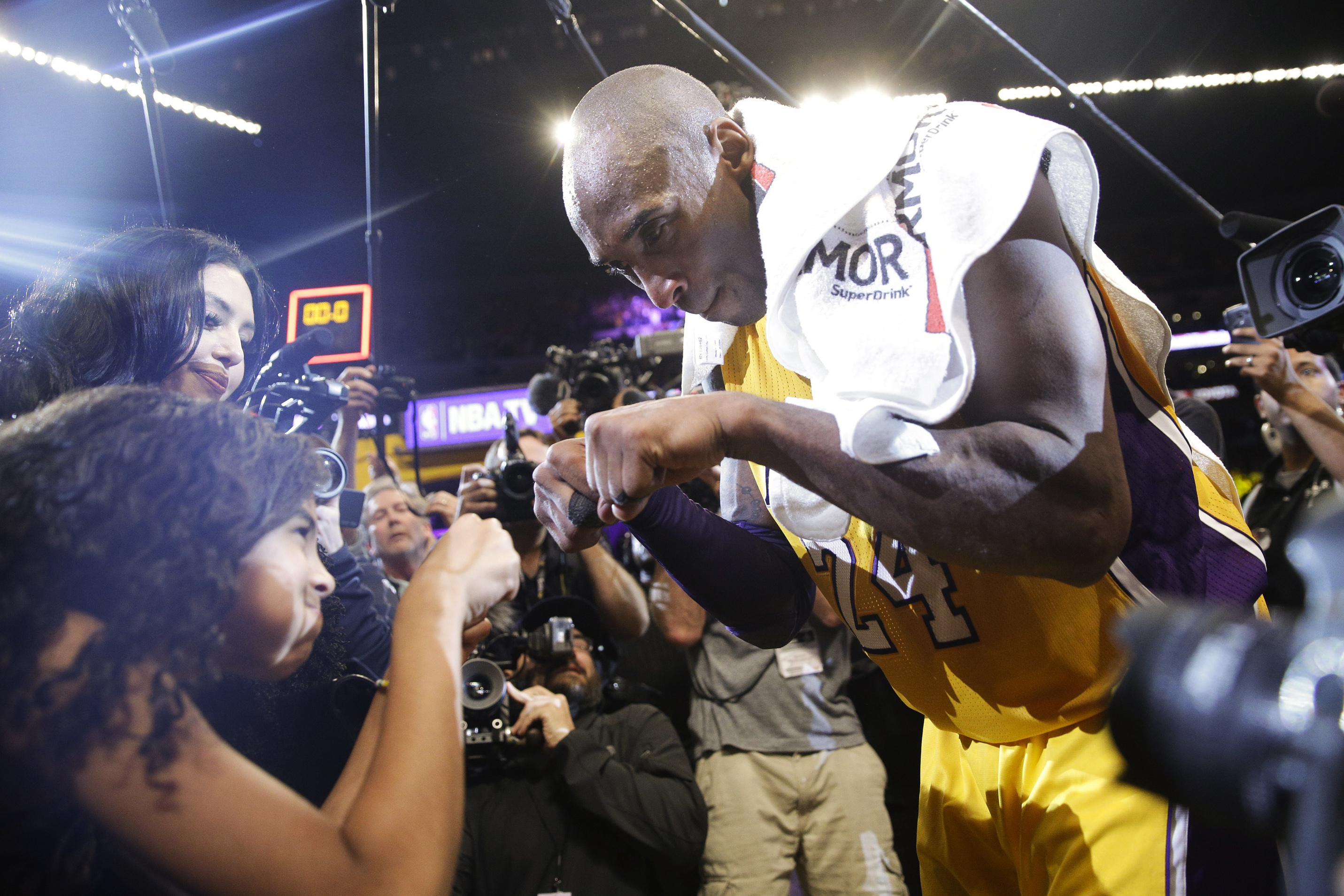 AP PHOTOS: Kobe Bryant's NBA life, in photo form