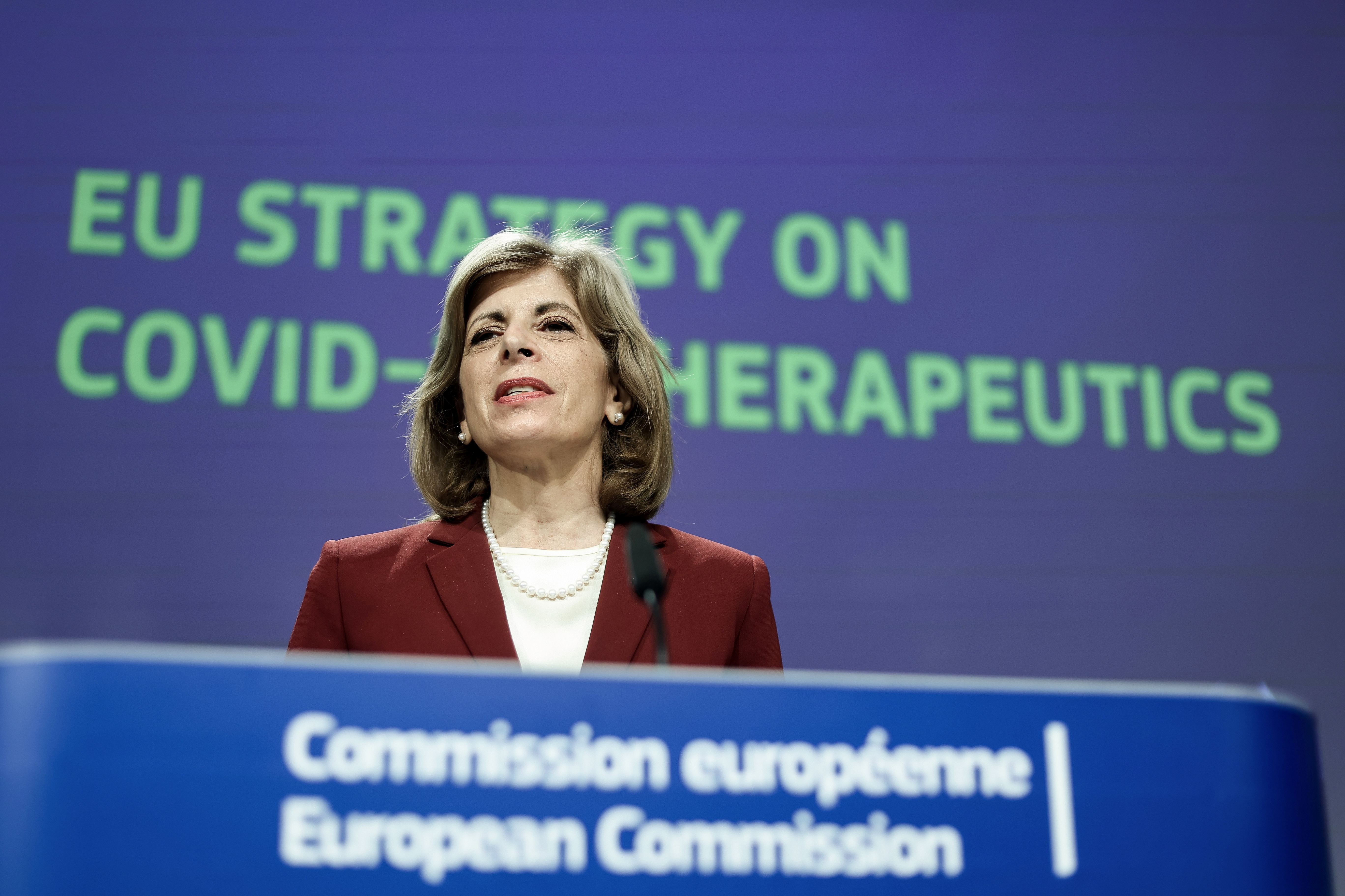 The Latest: EU proposes developing COVID-19 drug treatments