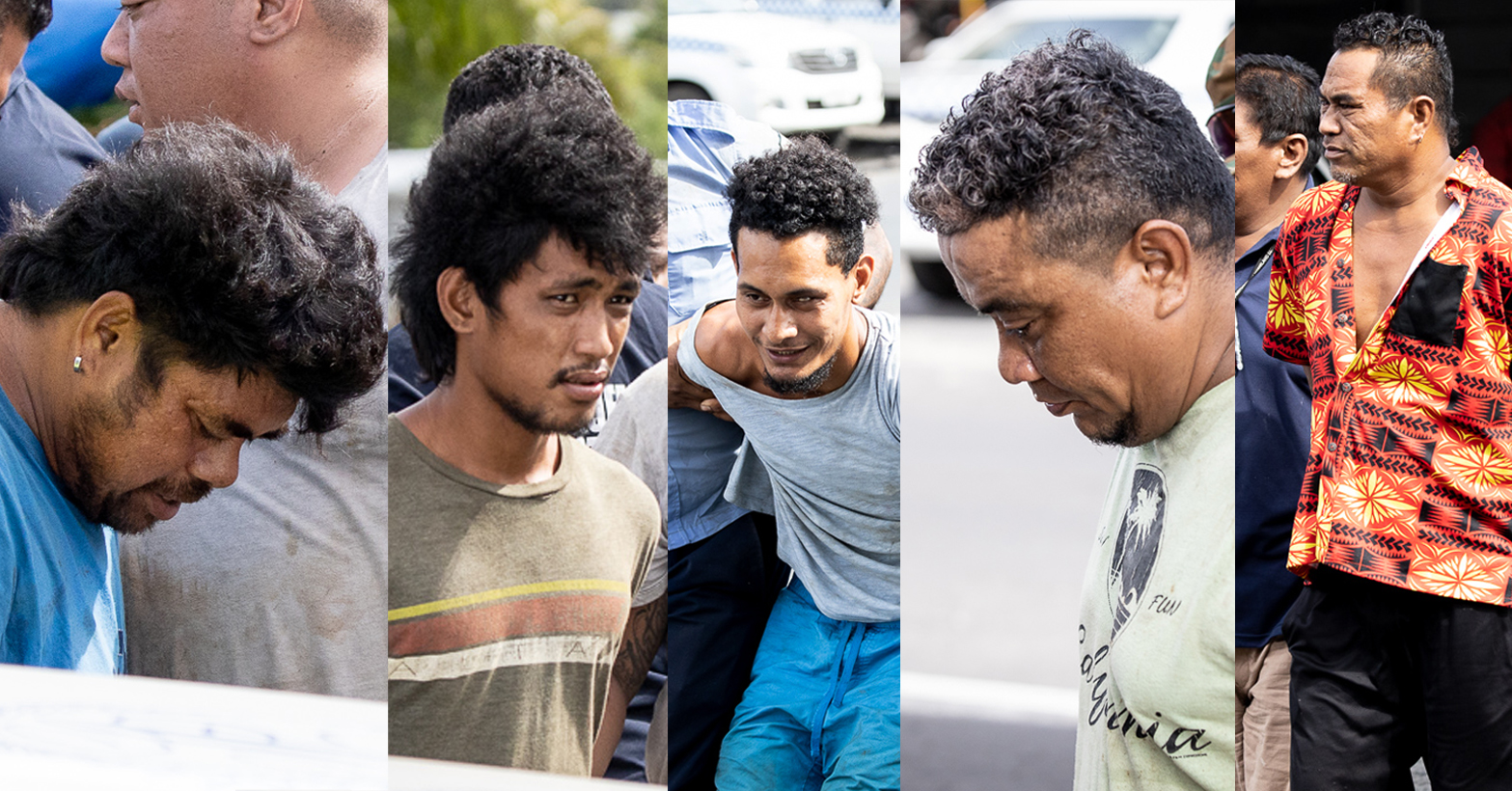 Five more charged over raid
