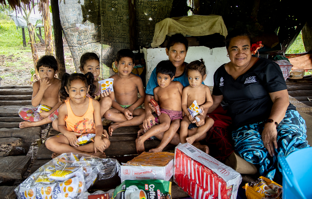Relief brings smiles to children from ten vulnerable families 