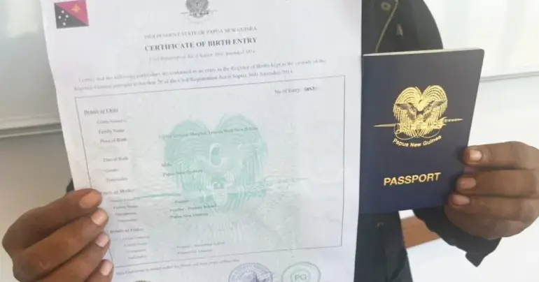 PNG passports quick, birth certificates slow