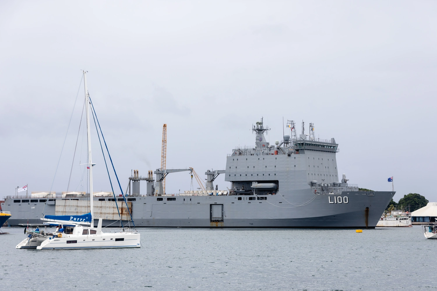 HMAS Choules on a mission in Samoa