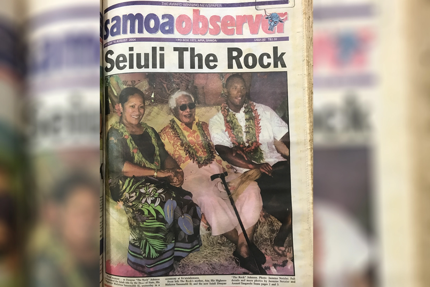 Seiuli Dwayne “The Rock” Johnson is coming home