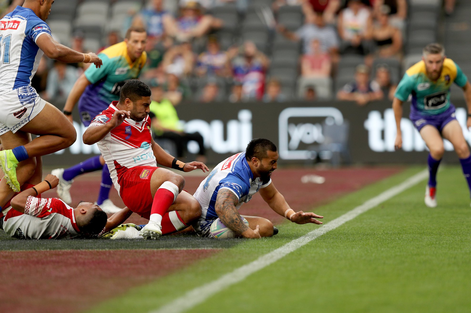 Samoa conquers Tonga, two wins away from World Cup glory