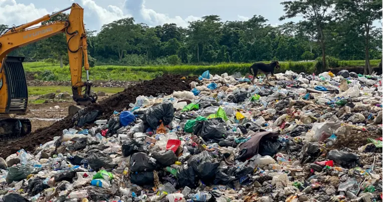 Plastic imports triple, landfill a plastic swimming pool