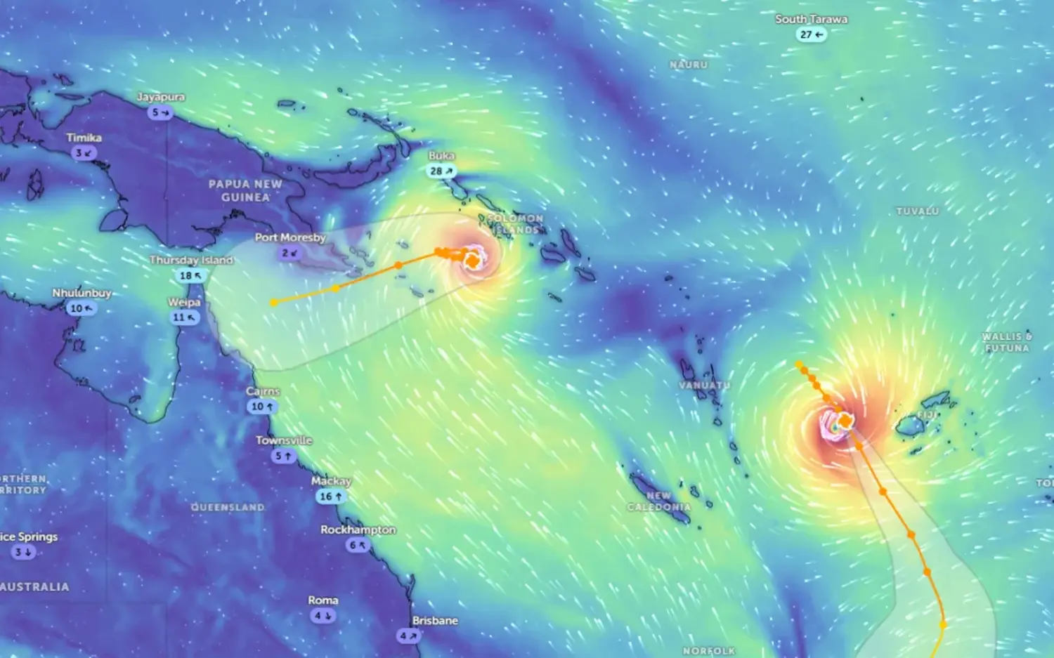 Cyclones in Pacific pose no risk to Samoa 