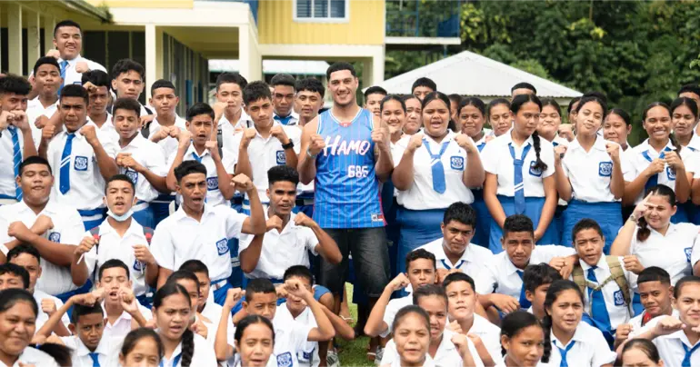 Jai Opetaia takes a break at home