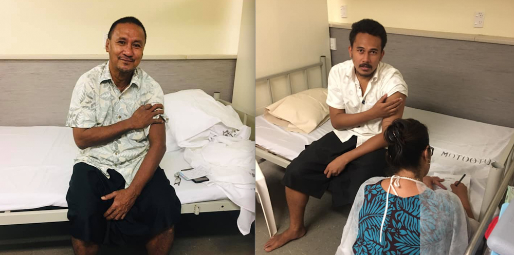 Govt. P.R. staff front vaccine queue 