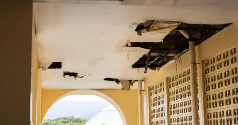 More visible damages at the Mulinuu courthouse