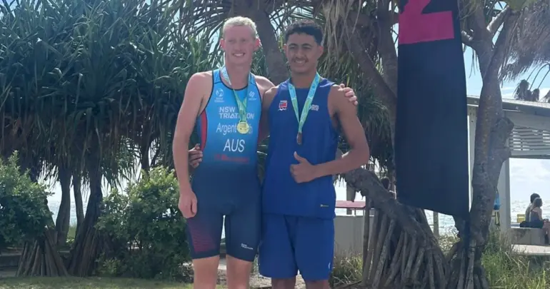 Tyreece wins bronze in debut Australian triathlon