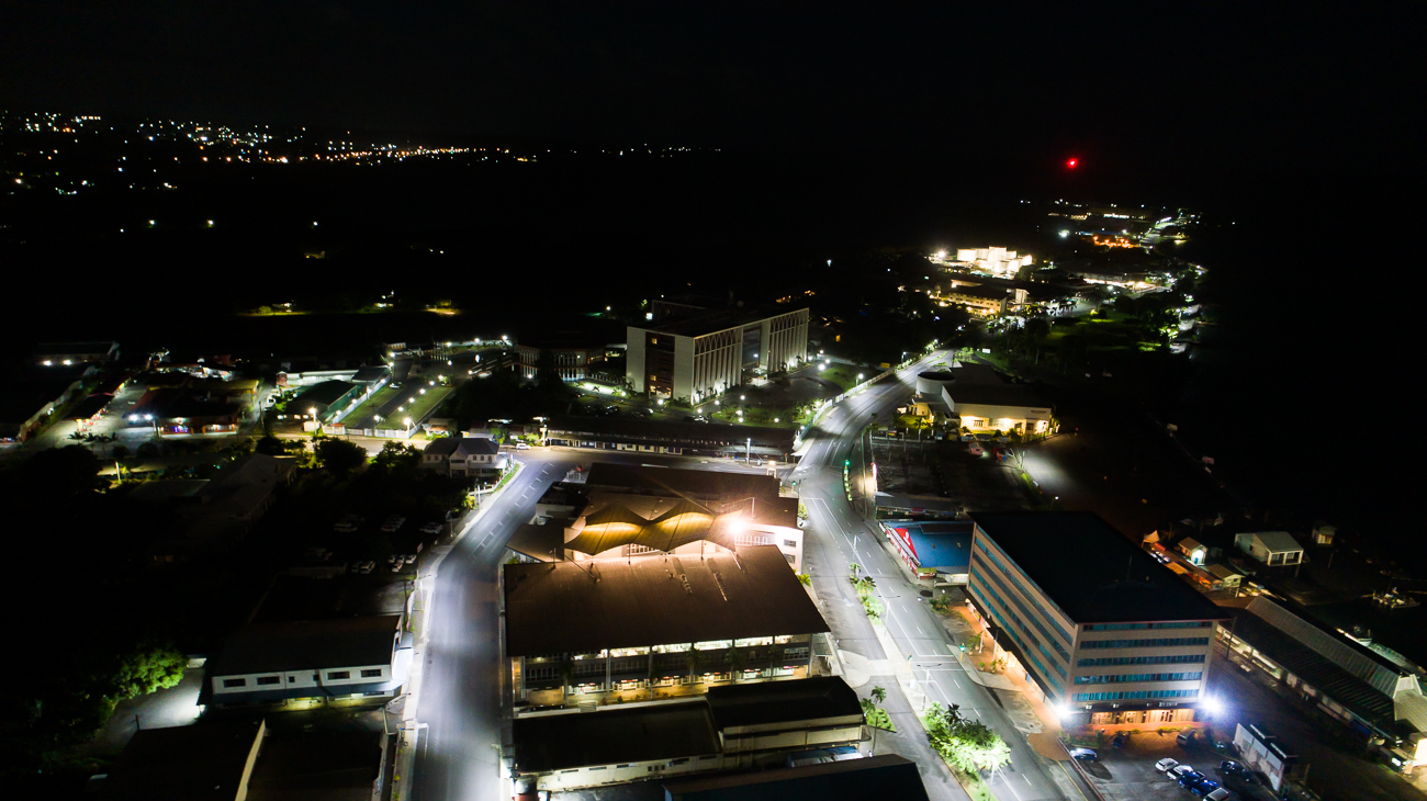 Apia deserted on first night of Level 3 lockdown
