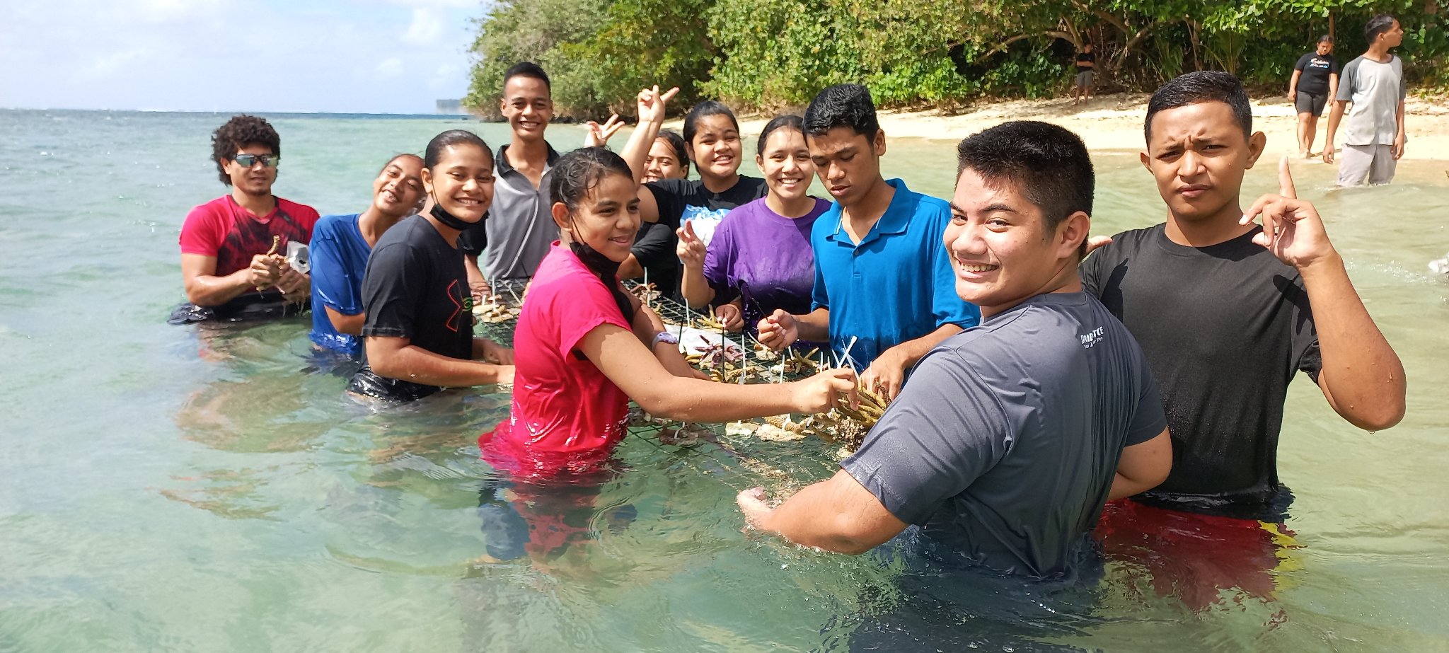 Amaile village gets a coral garden