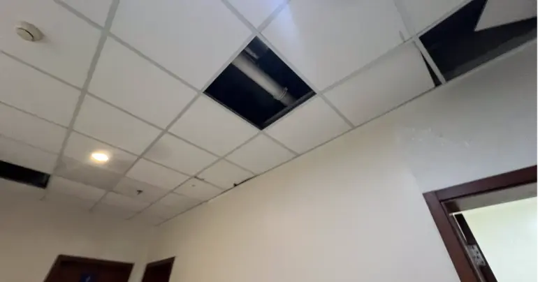 Moto’otua hospital ceilings remain unfixed
