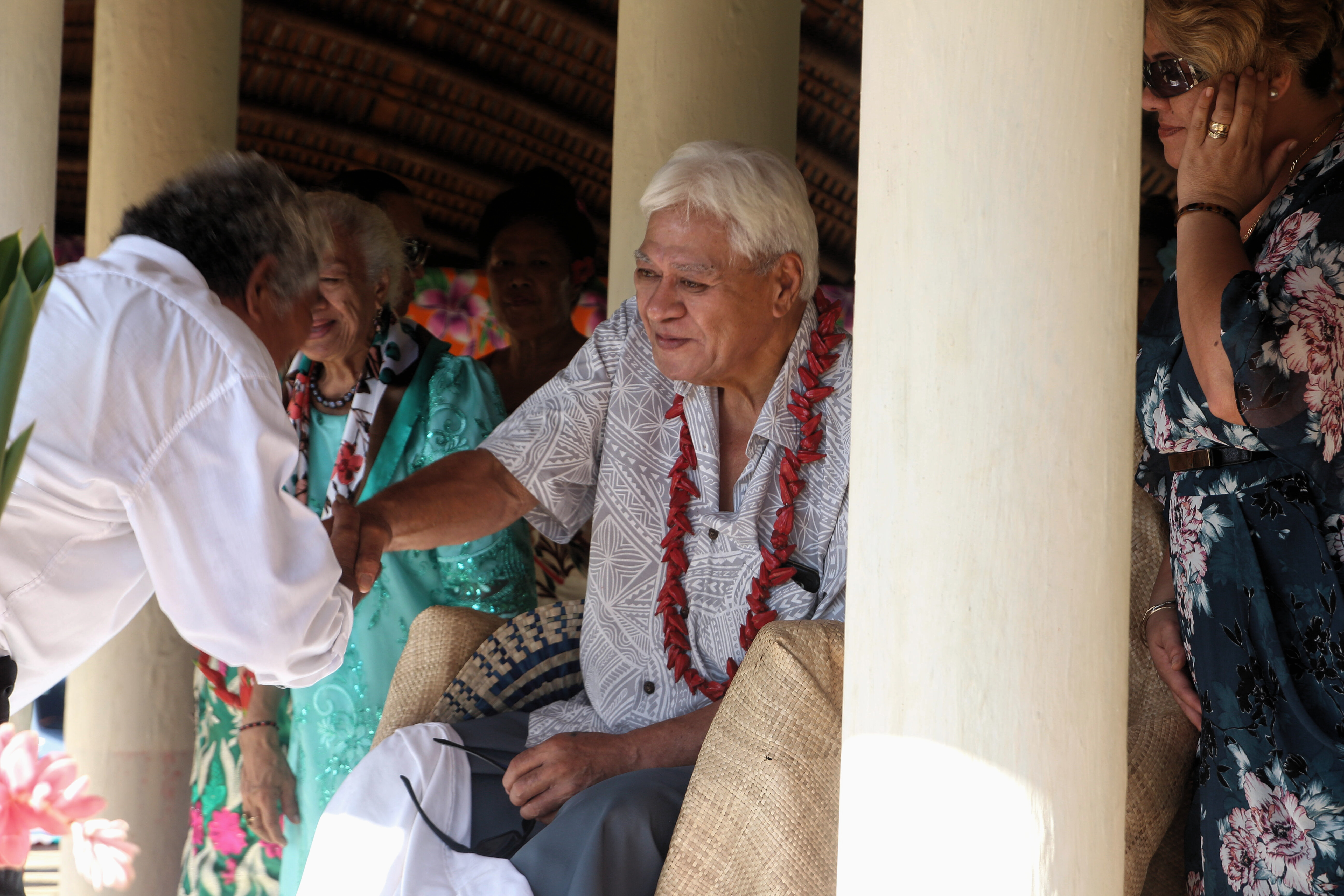 Sapapali'i welcomes Malietoa Moli's historic visit