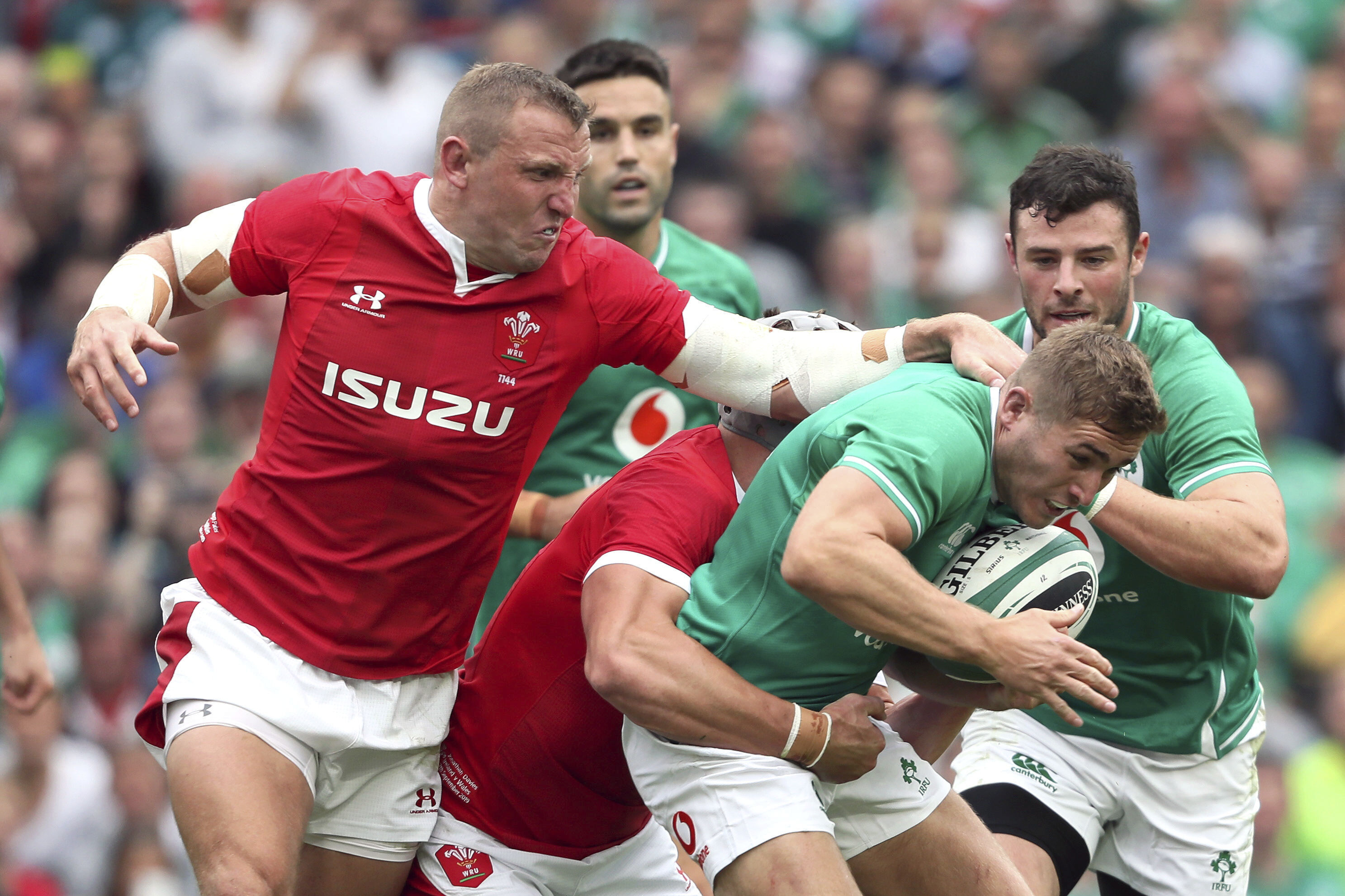 Young Irish backfield up for anything Scotland hurls at them