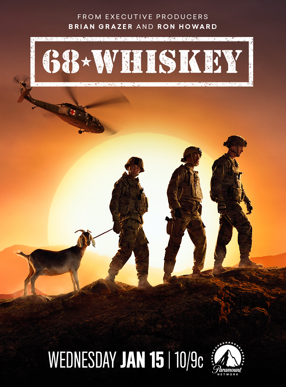 Paramount Network Releases Official Trailer for 68 Whiskey, a New Scripted Comedic Drama From Brian Grazer and Ron Howard’s Imagine Television Studios and CBS Television Studios Premiering on Wednesday, January 15 at 10:00 p.m. ET/PT