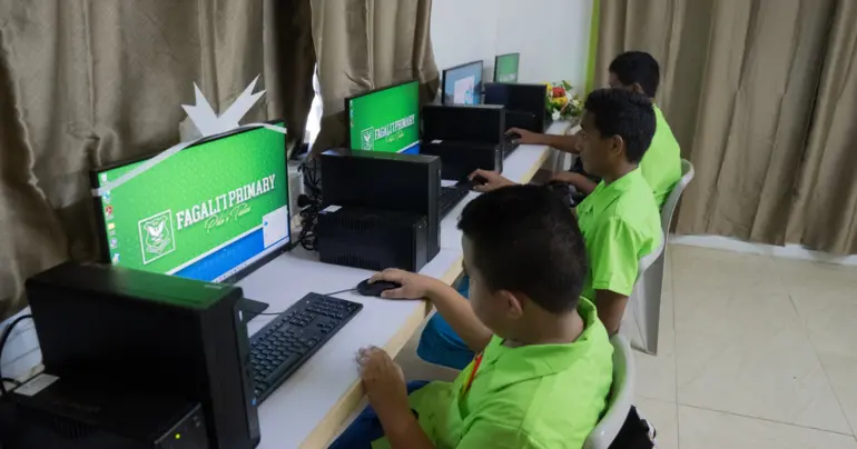 Fagalii Primary opens $51K computer lab