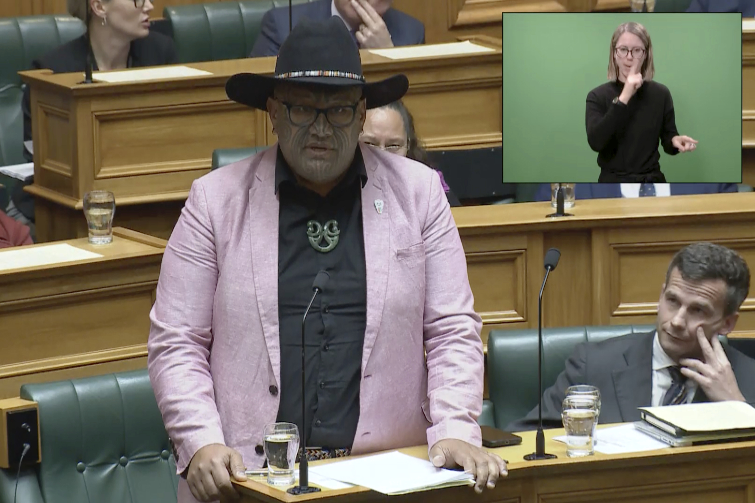 Indigenous New Zealand lawmaker censured for haka protest