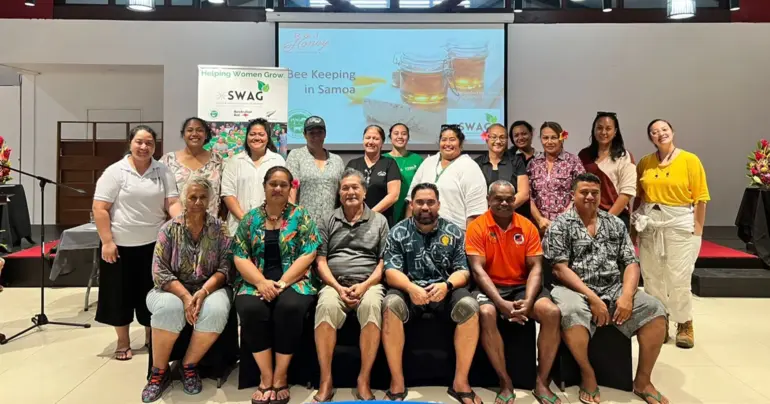 Bee Keeping in Samoa Training