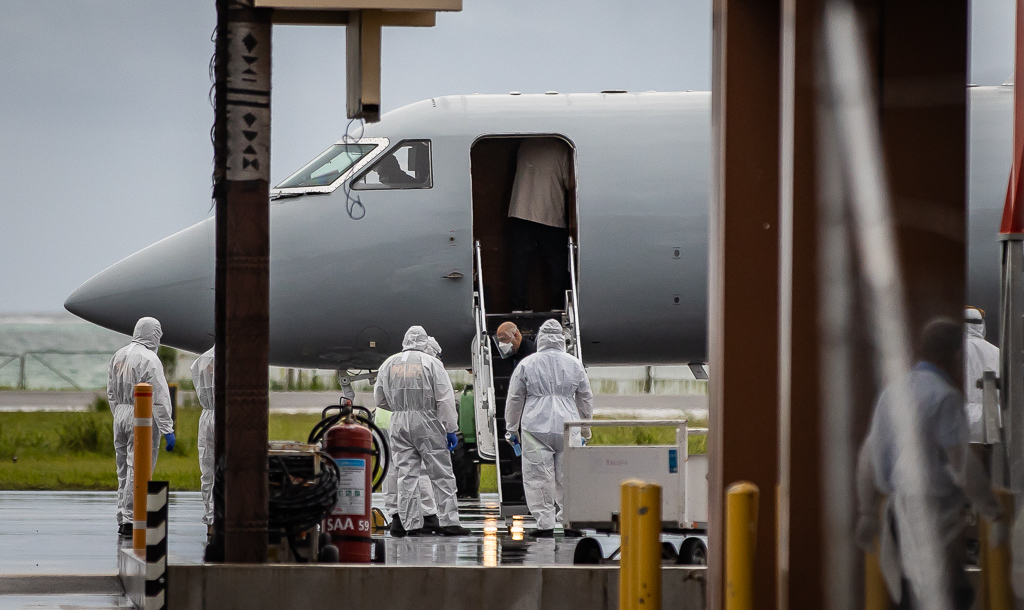 American deportees arrive