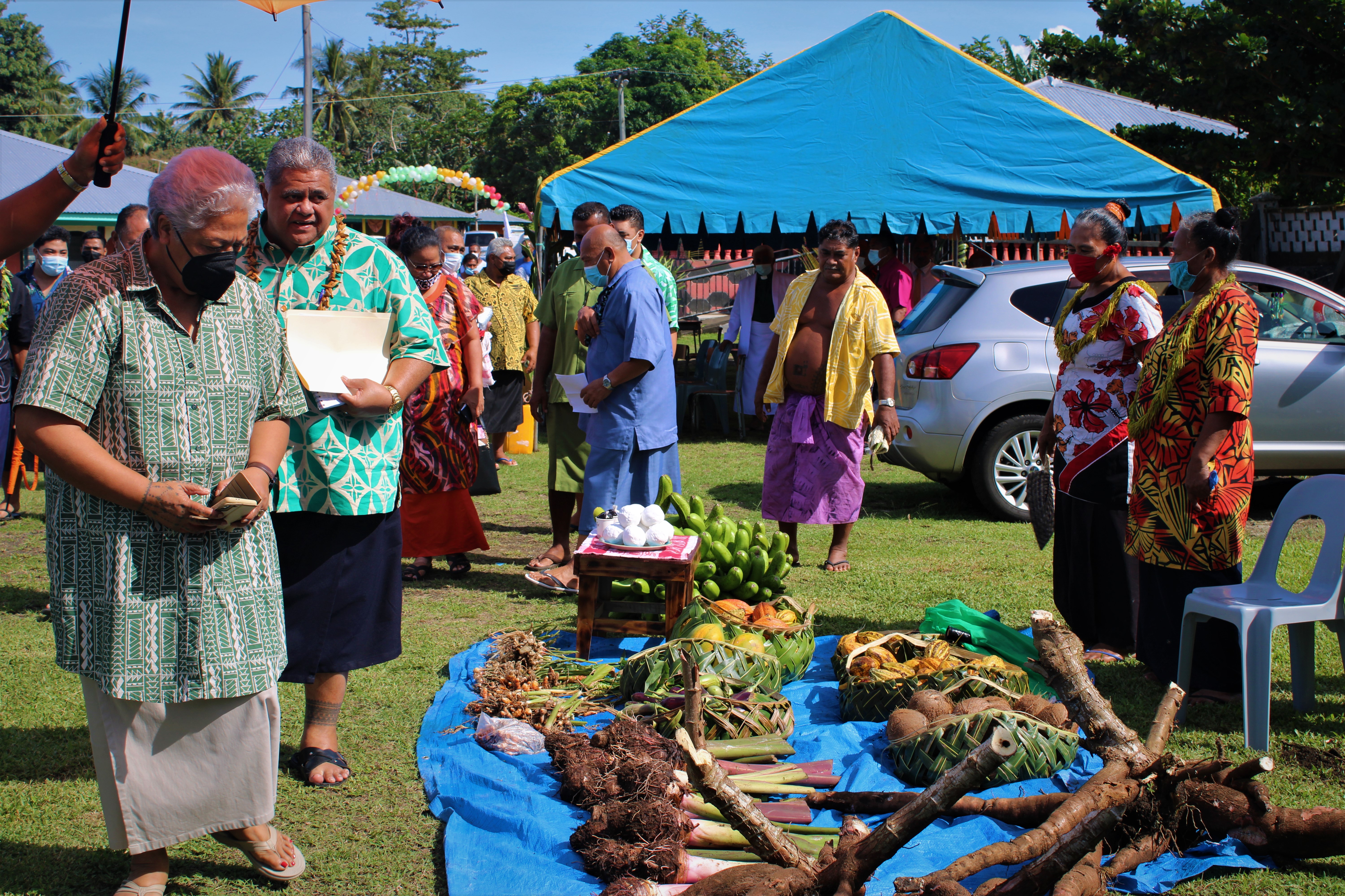 Tafua village farmers celebrate Talomua