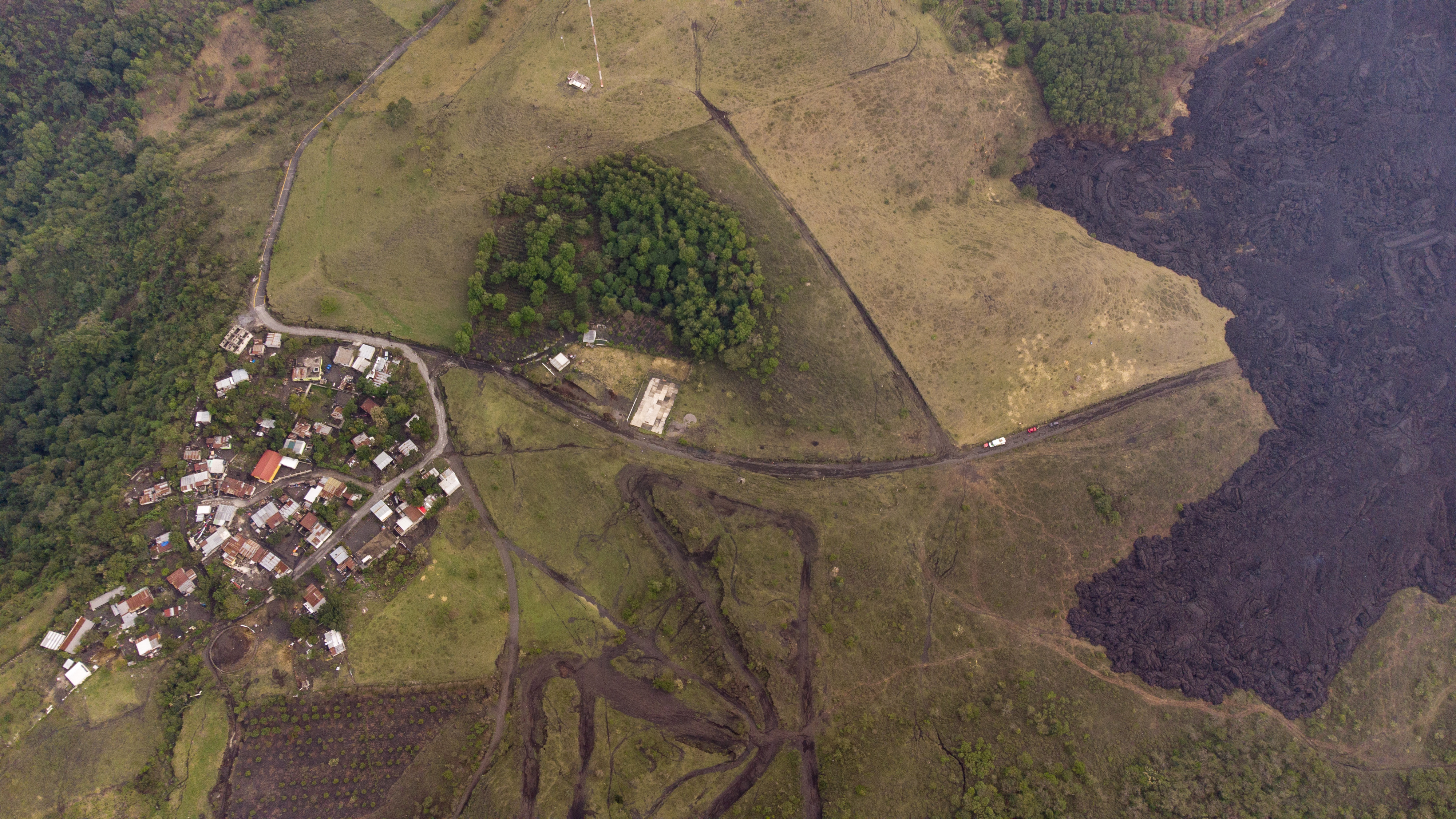 Lava from Guatemala's Pacaya volcano threatens towns