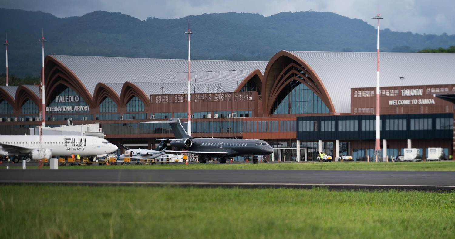 Jet linked to actor Matt Damon lands in Samoa