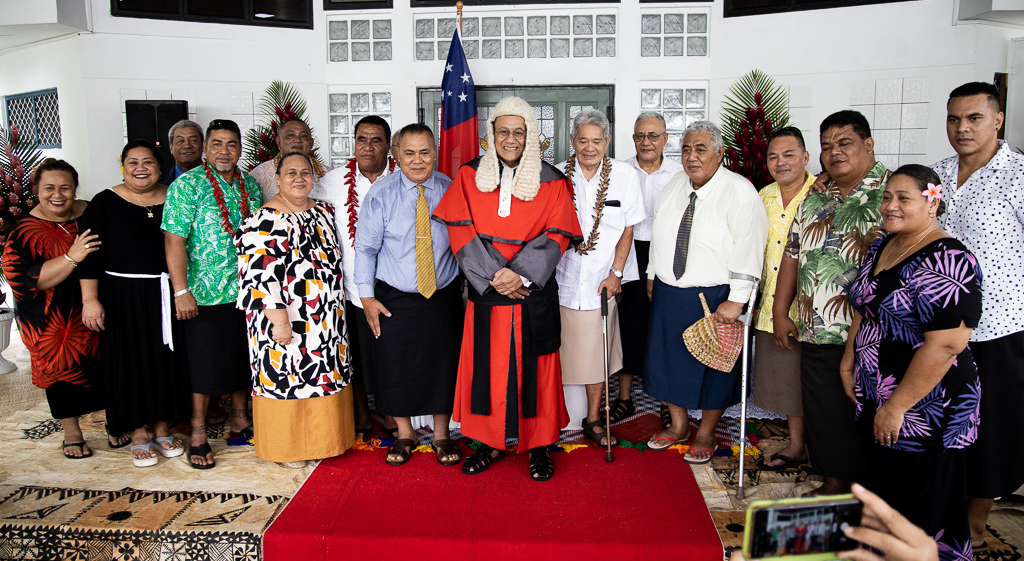 Chief Justice Satiu takes his seat at helm of Judiciary